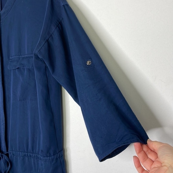 SOAKED in luxury Demi navy viscose blend jumpsuit - Picture 6 of 12